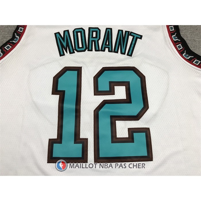 Maillot Memphis Grizzlies Ja Morant NO 12 Classic Blanc